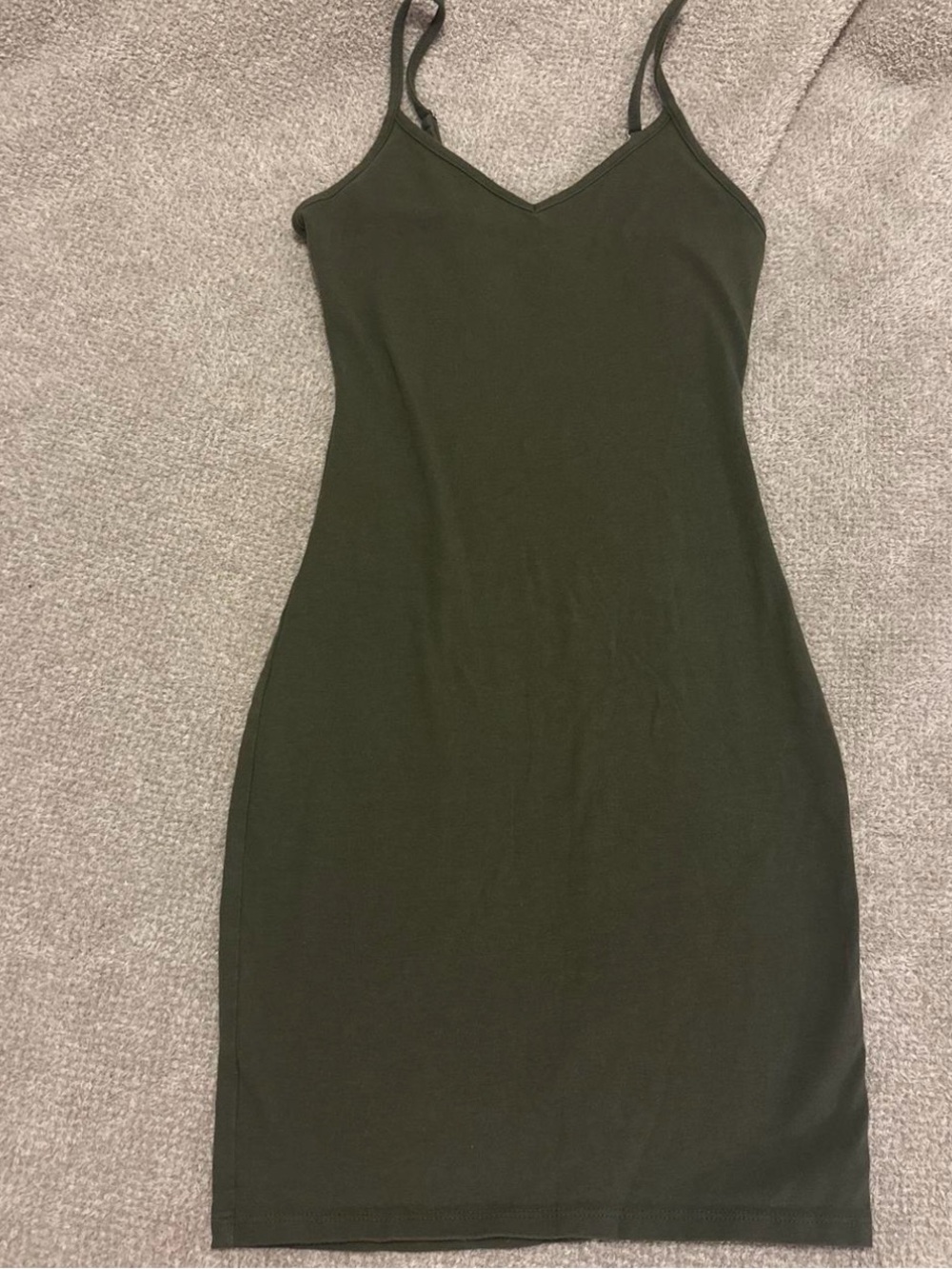 wild fable Olive Green Spaghetti Strap Mini Dress